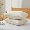 300 Tc Organic Cotton Goose Down Feather Pillows Pillow-In-Pillow Set Of 2
